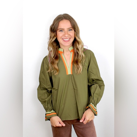 Jodifl Boutique Olive Green Top - Picture 2 of 7